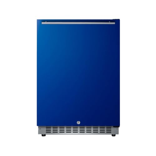 Summit 24" Built-In Refrigerator, 4.8 cu.ft., ADA Compliant, Undercounter, Blue,