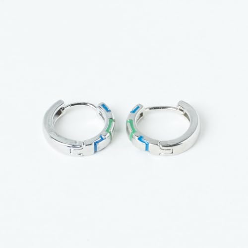 Image of SALTY ALPHA Anti Tarnish Bolton Chic Earrings for Men | Ear Hoop for Man | Stylish Fashion Jewellery Accessories for Boys | Minimal Jewelry | Ideal for Gifting | Marriage, Birthday | Gift for Valentine Day