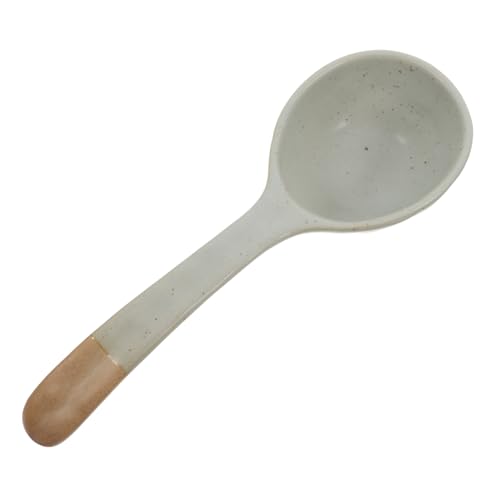 CLISPEED Cuchara de gres japonesa cucharas asiáticas cucharas soperas de cerámica cucharas de ramen Cuchara de ramen cuchara japonesa cuchara de sopa coreana cuchara de sopa china