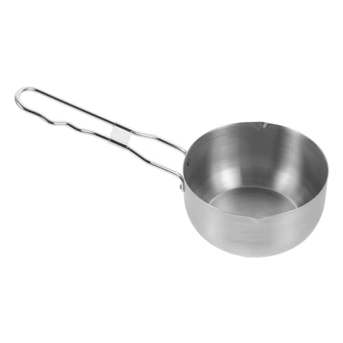 TOYANDONA Cacerola de Inoxidable con Olla Profunda Salsas y Cocina y Camping Resistente Limpiar