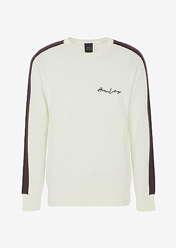 Armani Exchange Men's Merino Wool Mix Signature Logo Pullover Sweater3