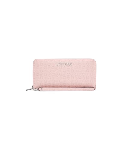 Image of Guess Rose Petal Printed Zipper Abbas Large Zip Around Wallet