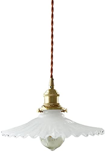 Lustre plissé en jade blanc d'exception luminaire haut de gamme une tête