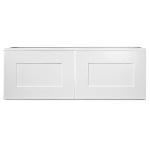 Image of Design House Brookings Kitchen Bridge Wall Cabinet, 33 inch, White