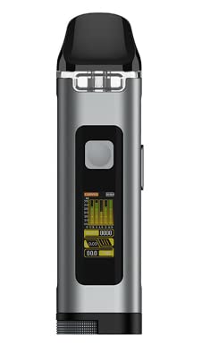 Uwell Crown D �|�b�h���b�h�L�b�g�b1100mAh �����o�b�e���[�b�ő�35W�b3ml �g�b�v�t�B���bPA�R�C���Ή��b�R���p�N�g�݌v (Grey)