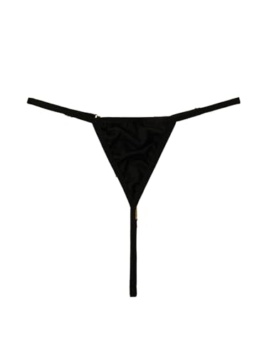 Image of RoseSeek Women's Sparkling Butterfly Chain Underwear Low Rise Cheeky G String Panty