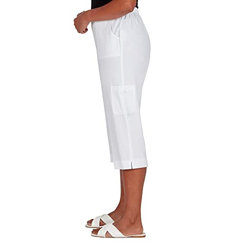 Alfred Dunner Women's Petite Cargo Pocket Capri4