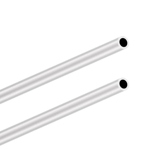 LAVMHAB 6063 Aluminium Rundrohr 14mm OD/Außendurchmesser x 2,0mm Wandstärke, 300mm Länge, Runde Aluminium-Schläuche Aluminium rohre Nahtlose gerade Rohre (2 Stück)