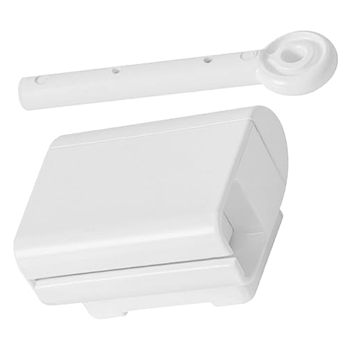 KONTONTY 1 Set Wall Mounted Toothpaste Clip Bathroom Tube Squeezer Simple Toothpaste Squeezing Rolling Toothpaste Squeezer Face Squeezer Automatic Toothpaste Squeezers Abs White