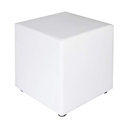 Kaikoon Sitzwürfel Sitzhocker Hocker weiß Messe B1 schwer entflammbar 43cmx43cmx51cm