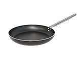 domo enjoy cooking D94PA3600 Padella Professionale Chef Line in Alluminio, Manico in Acciaio, Ideale per Saltare Cibi e Forno (36 cm)