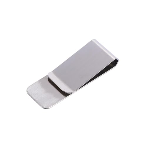Slim Money Clip, Cash Clamp Wallet Stainless Steel Banknote Holder Credit Card ID Clip Slim Pocket Bills Clip for Men Purse