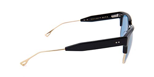 Dita TRAVELLER 19014 A-BLK-GLD Matte Black18K Gold w/ Dark Blue-Gold Sunglasses4
