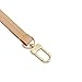 KIYOMIL Genuine Vachetta Leather Strap Replacement Crossbody Handbag Shoulder Purse Strap for Speedy Alma NOE Multi Pochette Accessoires Bags(Width:0.39in,Length:41in,Single Buckle)