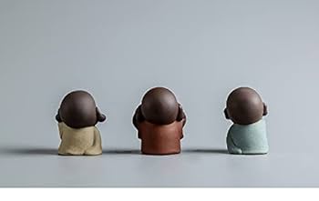 Amazon.co.jp: Fmtop-JP お坊さん 人形 置物 ミニチュア 僧侶