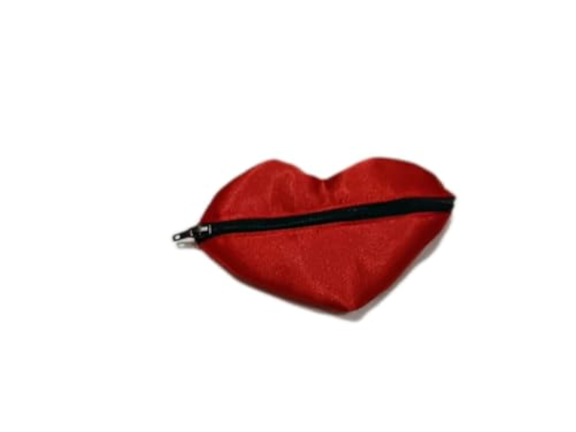 Valentine's Special Heart Shaped Red Satin Pouch, Lipstick Bag