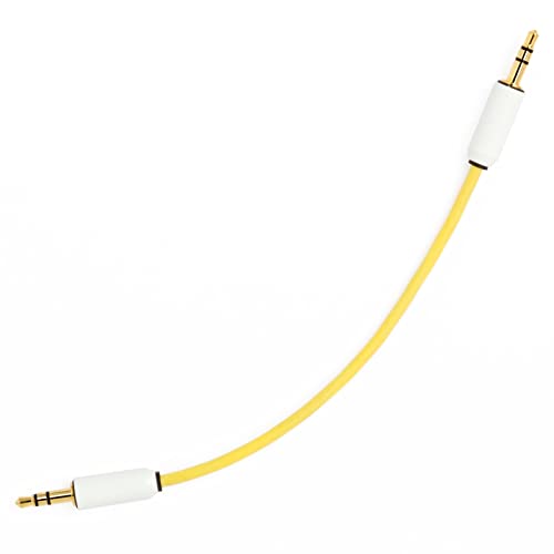MyVolts Candycord PO-400 Special Audio Cable, Straight mini Jack to Straight mini Jack, 15cm, Pineapple Yellow Colour, Perfect for Teenage Engineering PO-400 image 5