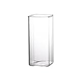 BTWYU Weinglas，Weinglas-Set Wunderschönes quadratisches Weinglas, klares Glas, Cocktailglas, Bierbecher ohne Stiel for Rot- und Weißwein zur individuellen Gestaltung der Bar(350ml/11.8oz)