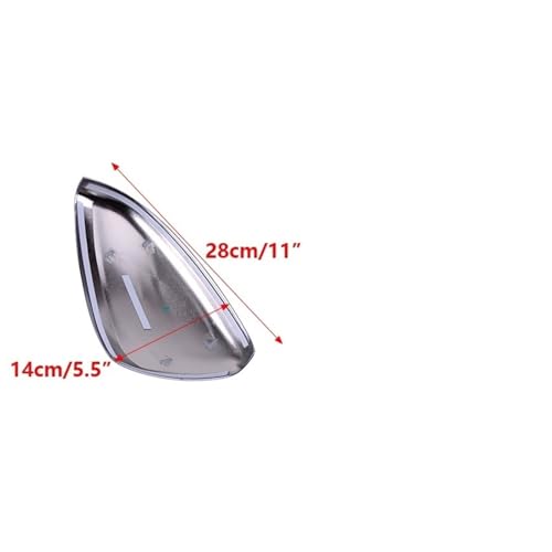 Coque de rétroviseur pour Peugeot 2008 et 208 ans 2013-2017 en ABS argenté 2 pièces