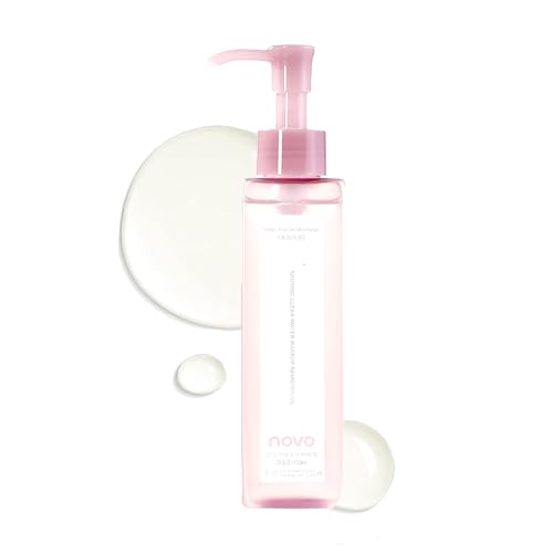 Novo Soothing Makeup Remover Oil – Hydrating, Non-Irritating, Deep Cleansing for Face, Eyes & Lips, Olive Oil, Vitamins E/A/D, Chamomile & Aloe, Dual-Phase Emulsification, For All Skin Types.