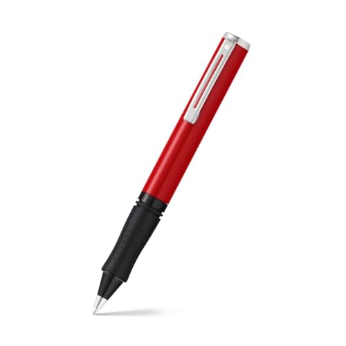 Stylo bille Sheaffer Pop rouge brillant avec attributs chromés modèle E2920751S