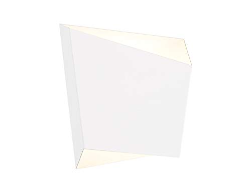 Mantra Iluminación. Modello ASIMETRIC. Applique da parete larga 19,7 cm realizzata in metallo finitura di colore bianco.