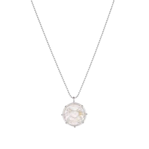 Alex and Ani Zodiac Necklace, Cancer:Shiny Silver:Multi