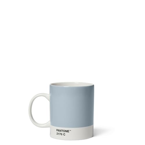 Taza de café de porcelana Pantone Dusty Sky 375 ml miniatura 1