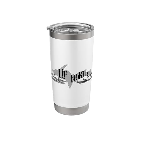 Comparison: U Kitchen With Peninsula 9 Upper Peninsula Michigan U.P. North Yooper Snowmobile Gift Stainless Steel Insulated Tumbler