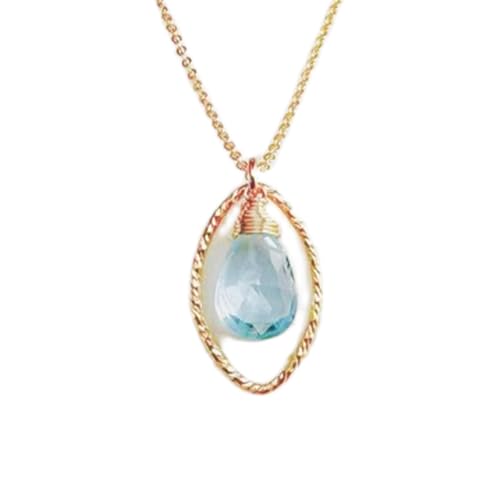 Collier aigue-marine LKBEADS, le cadeau idéal pour exprimer son soutien