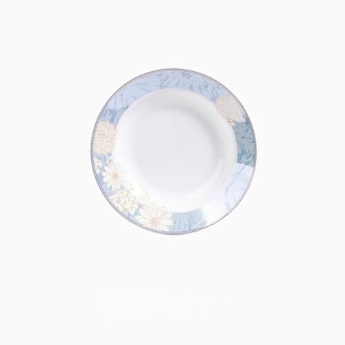 Fiozwea 景徳鎮食器セット ギフト DIY モダン中国ボーンチャイナ食器 ボウルとプレート ホームコンビネーション (6点) (D)