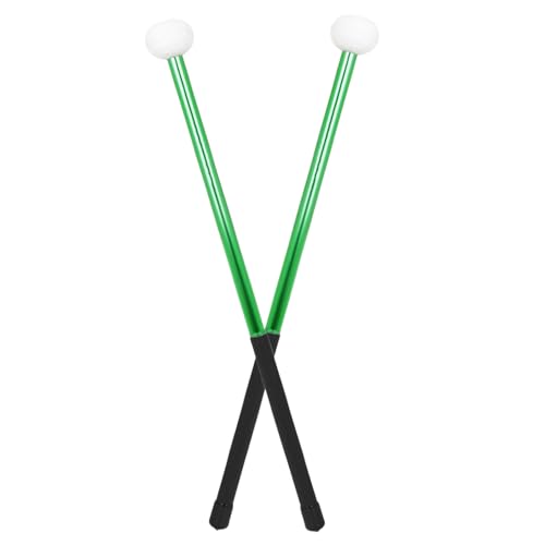 VICASKY 2 baquetas de batería con cabeza de fieltro y ejes de aleación de aluminio para sonido mejorado y durabilidad miniatura 1