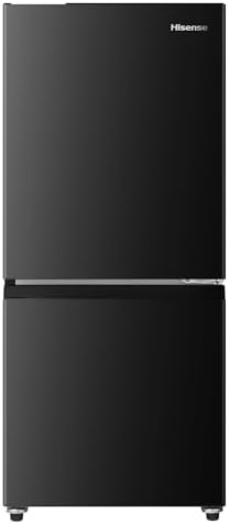 （14:00時点） ハイセンス 冷蔵庫 幅48.1cm 135L 自動霜取り 一人暮らし スリム 耐熱天板 静音 右開き 2ドア コンパクト HR-D140KB ブラック