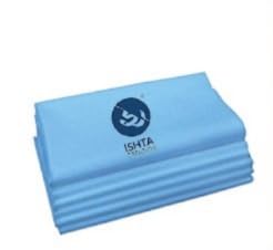 ISHTA 80 GSM 5 Pieces Disposable Waterproof Non-Woven Fabric Bed Sheet for Patients, Massage Bed, Salon, Hospital Bed, Adults & Best for Travel (60 x 60 Inch, Blue)-image-47