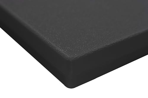 Confer Plastics Equipment Pad – 24\" x 32\" Heavy-Duty Base for Pool Equipment, Generators & AC Units – Weather-Resistant, Rib-Reinforced, Easy to Install – Made in USA (1, Black, 24x36)