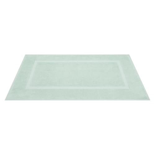 Image of Cotton Paradise 100% Cotton Turkish Bathmat Set, Soft Absorbent Quick Dry, 2 Piece 20x34 Bathmat Floor Set, Mint Green