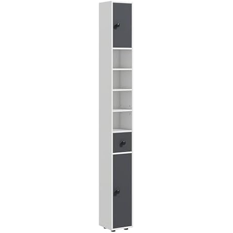 kleankin 180cm Slim Bathroom Storage Cabinet Cover