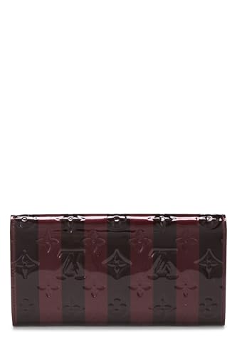 Pre-Loved Amarante Monogram Vernis Rayures Sarah, Purple3