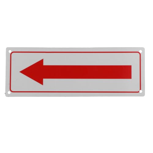 Amosfun Panneau Fléché En Aluminium 9.84X3.54In Pour Signalisation Directionnelle Intérieure Extérieure Installation Facile Pour Écoles Bureaux Routes...