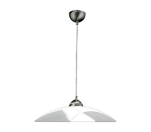 luxera 45129 - Plafonnier à suspension avec fil Dias 1 x E27/60 W/230 V gris Cover