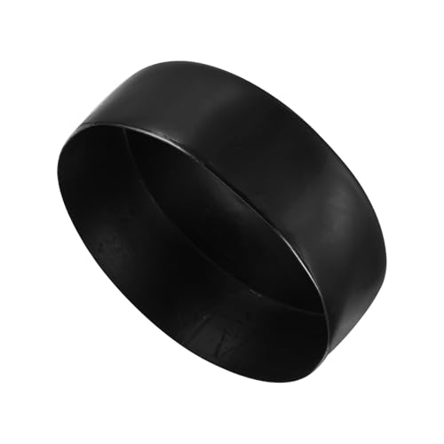 Image of uxcell 4pcs Rubber End Caps 180mm ID Vinyl Round End Cap Cover Screw Thread Protectors Black, 50mm Height
