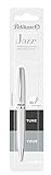 Pelikan Jazz Elegance Ballpoint Pen, Medium Nib, Blue Ink Refill Included, Metal, White, Blister Card, 1 Each (807227)