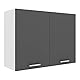 VCM Küchenschrank hängend | Maße ca. H. 60 x B. 80 x T. 31 cm | Hängeschrank mit Zwei Fächern | Küchenmöbel – Esilo