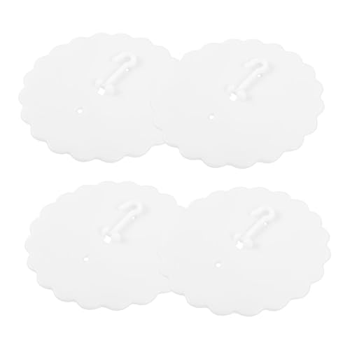 WATIIFUFU 4 Piezas Ganchos Adhesivos para Dosel de Cama de Soporte Fuerte para Cortinas y Mosquiteros Gancho Plástico para Techo Fácil Instalación sin Perforación