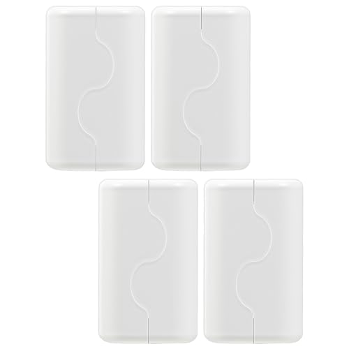 Couvercle de boîte de sortie enfant lot de 4 double verrouillage blanc grand format