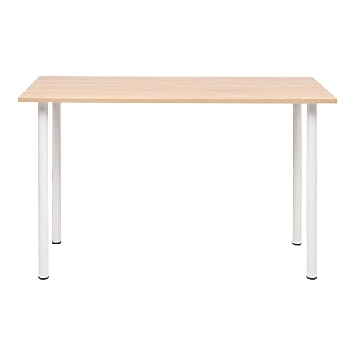 Table à manger gain de place chêne et blanc 120x60 pour studio - 3