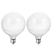 Messe mit günstig Kaufen-EXTRASTAR G120 Glühbirne 3000K Warmweiß, 120mm Durchmesser, E27 LED-Leuchtmittel, 20W Ersetzt 126W Glühlampe, 2000LM, 220 Grad Abstrahlwinkel, Nicht Dimmbar, 2 Stück
