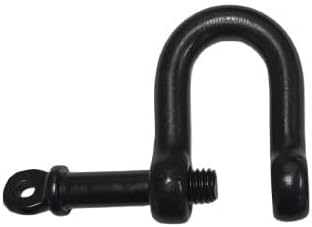 US Stainless Black Stainless Steel 316 Forged D Shackle Marine Grade 3/8" (10mm) Dee Black Nitride Finish Oxidized - Image 5