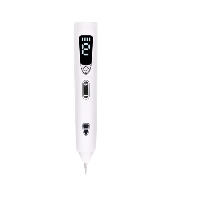 Wowobjects® Digital Dark Spot Remover Machine | Nine Gear Power Adjustment Mole Pen |Skin Tag, Tattoo Removal Beauty Pen | Color- White And Silver