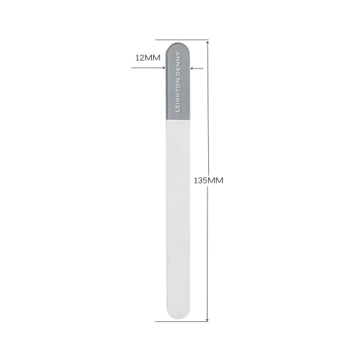 LEIGHTON DENNY Shape & Shine - Small Crystal Nail File & 3-in-1 Nail Buffer - Vegan, Grey - Image 4